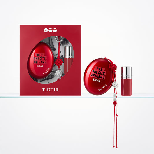 [TIRTIR] Tyrtir BTS The City Busan Iconic Red Duo Project (Red Cushion Foundation + Tinted Lip Oil + Soother Key Ring) 3 colors