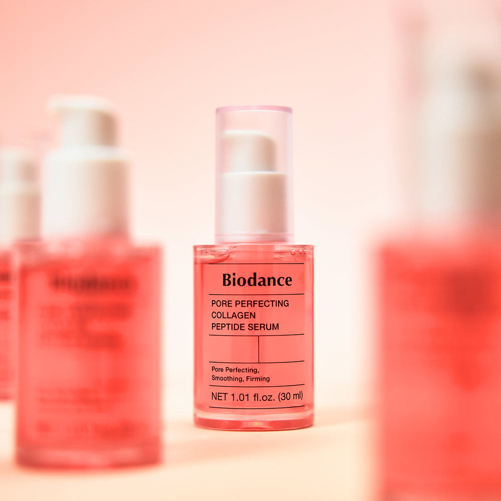[Biodance] Porenverfeinerndes Kollagen-Peptid-Serum 30ml + 30ml Nachfüllset (+ Zufälliger Fuggler Schlüsselanhänger)