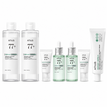 [Anua] Heartleaf 77 Calming Routine — 3-Step Set product set on white background