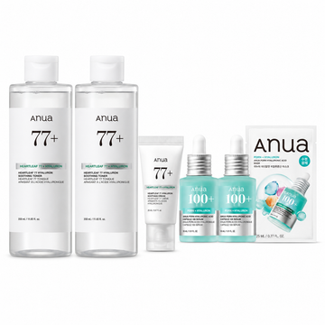 Anua Heartleaf + PDRN Hydration Duo Set product set on white background