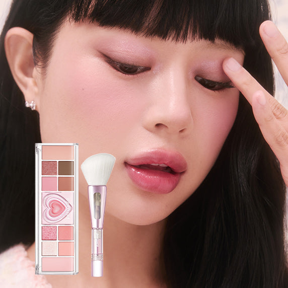 [peripera] All Take Mood Like Palette + 3-Step Block Brush