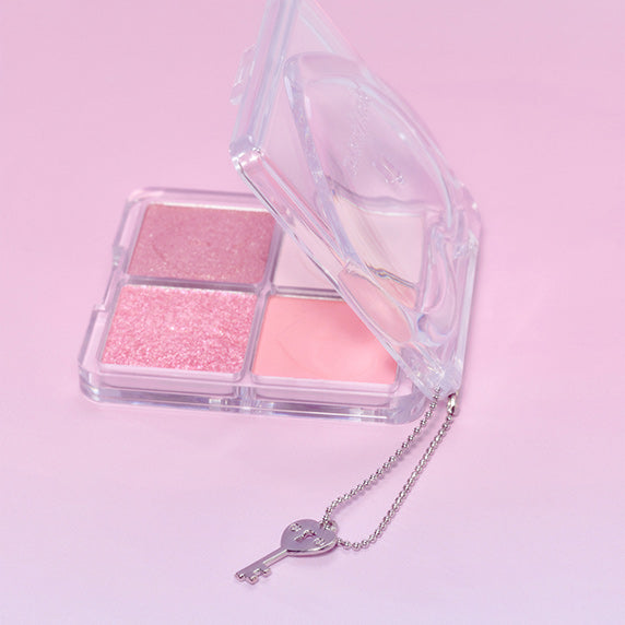 [peripera] Heart Pocket Single Shadow Custom Case (4 Pieces)