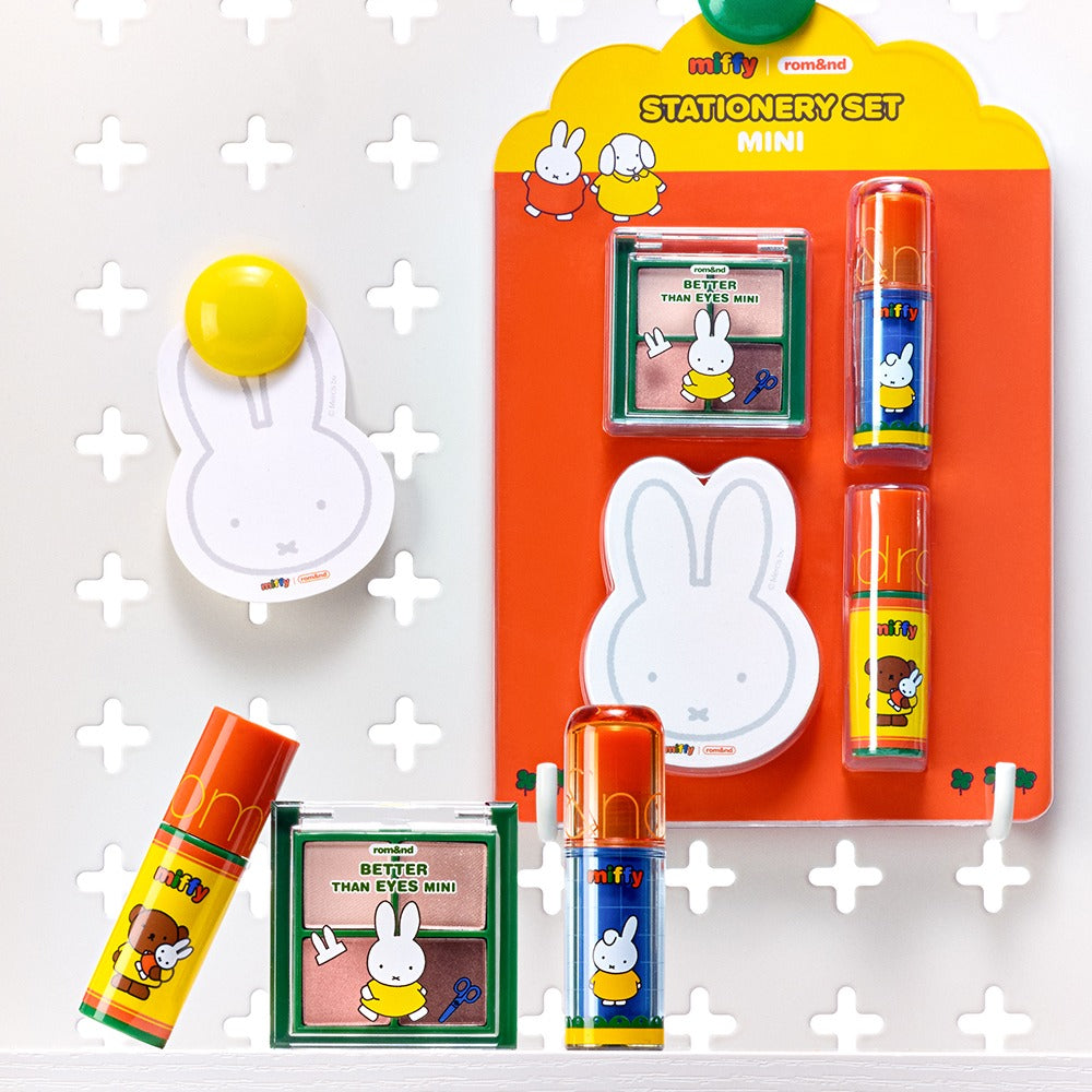 [rom&nd] Stationery 4-piece set (2 types of tint + eyes + rice cake memo)