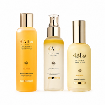 [d'Alba] White Truffle Glowing Routine — 3-Step Set product set on white background