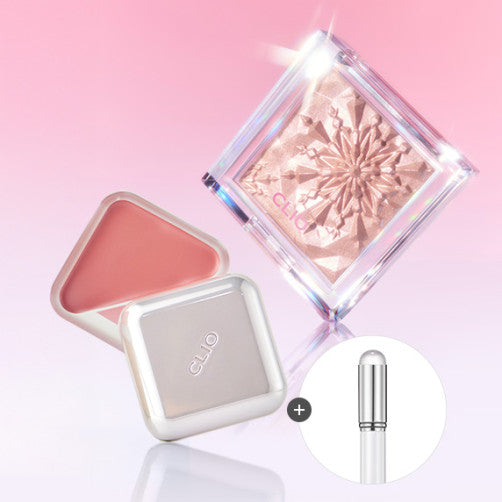 [Clio] Prism Highlighter + Essential Lip Cheek Tab Lip Brush