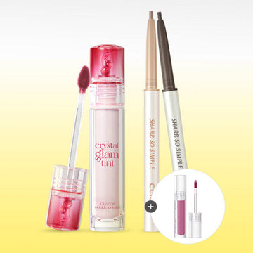 [Clio] Crystal Glam Tint + So Simple Pencil Liner 2EA Water Soda Tint