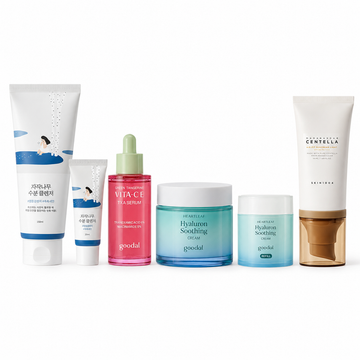 [GlowyK] Morning Commute Shield — 4-Step Summer Commuter Set product set on white background