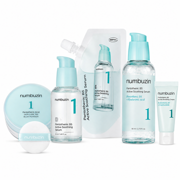[numbuzin] No.1 Pantothenic Acid Calming Routine — 3-Step Set product set on white background