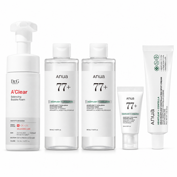 [GlowyK] Post-Gym Sweat Detox — 3-Step Cooling & Clarifying Set product set on white background