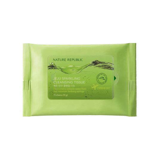 [Nature Republic] Jeju Carbonated Cleansing Tissues 15 sheets