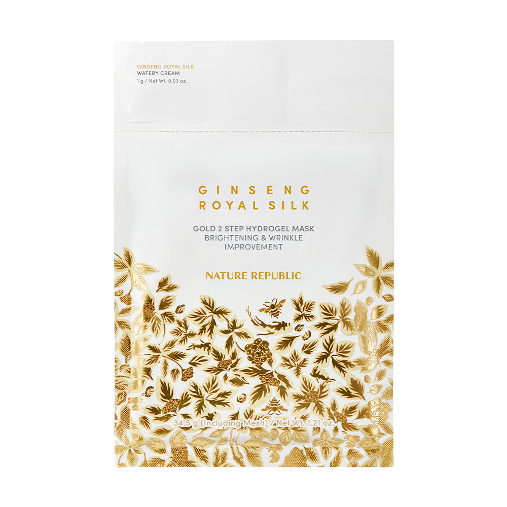 [Nature Republic] Ginseng Royal Silk Gold 2 Step Hydrogel Mask