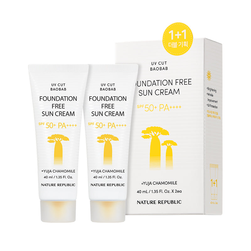 [Nature Republic] Crème solaire UV Cut Baobab Fadeffree SPF50+ PA++++