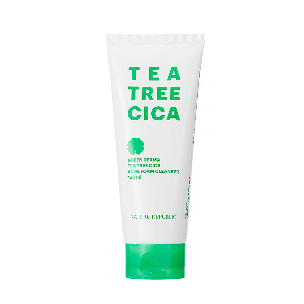 [Nature Republic] Green Derma Tea Tree Cica Clarifying Foam Cleansing