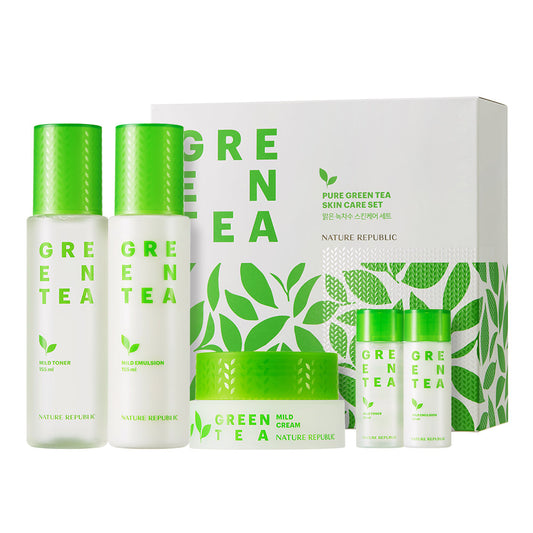 [Nature Republic] Clear green tea water skin care set