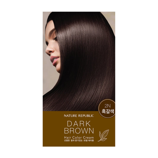 [Nature Republic] Hair & Nature Hair Color Cream 2N Dark Brown