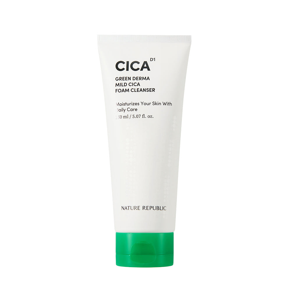 [Nature Republic] Green Derma Mild Cica Foam Cleansing