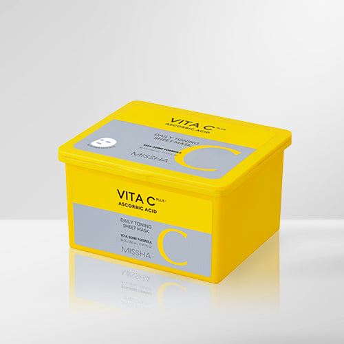 [Missha] Vita C Plus Daily Toning Sheet Mask 350ml / 30 sheets