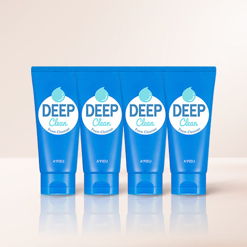 [A'PIEU] Deep Clean Foam Cleanser 130ml set of 4