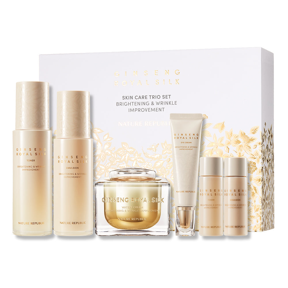 [Nature Republic] Ginseng Royal Silk Skincare 3-piece set (+Ginseng
