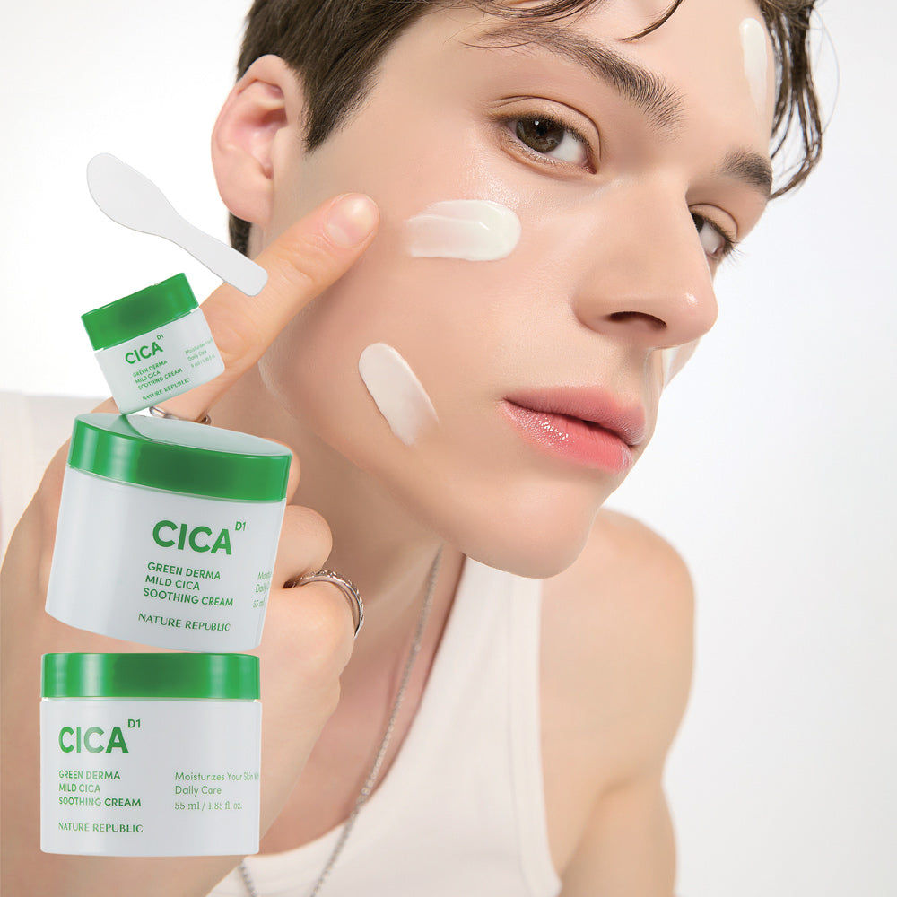 [Nature Republic] Green Derma Mild Cica Soothing Cream Large Volume