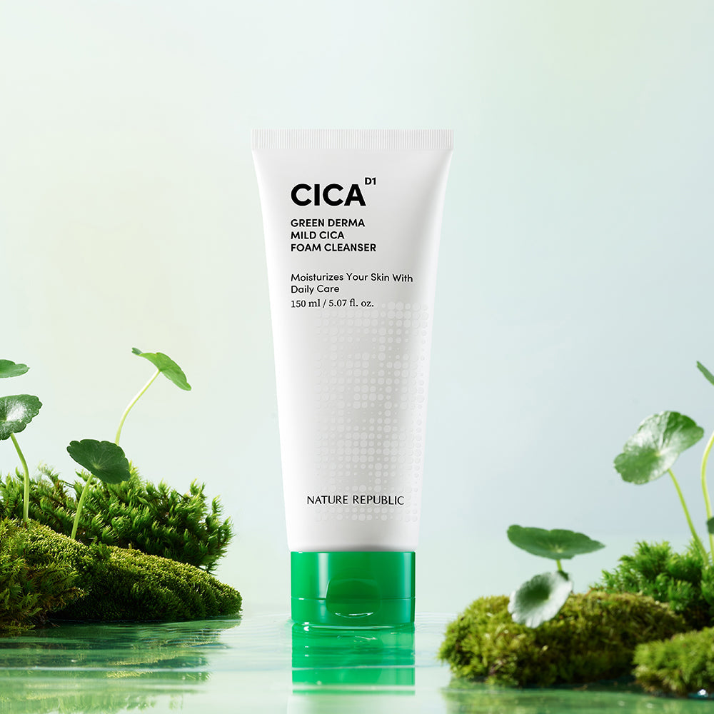 [Nature Republic] Green Derma Mild Cica Foam Cleansing