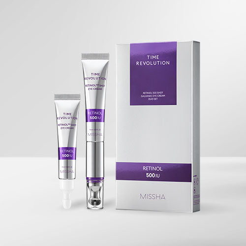 [Missha] Time Revolution Retinol 500 Shots Galvanic Eye Cream Duo Set