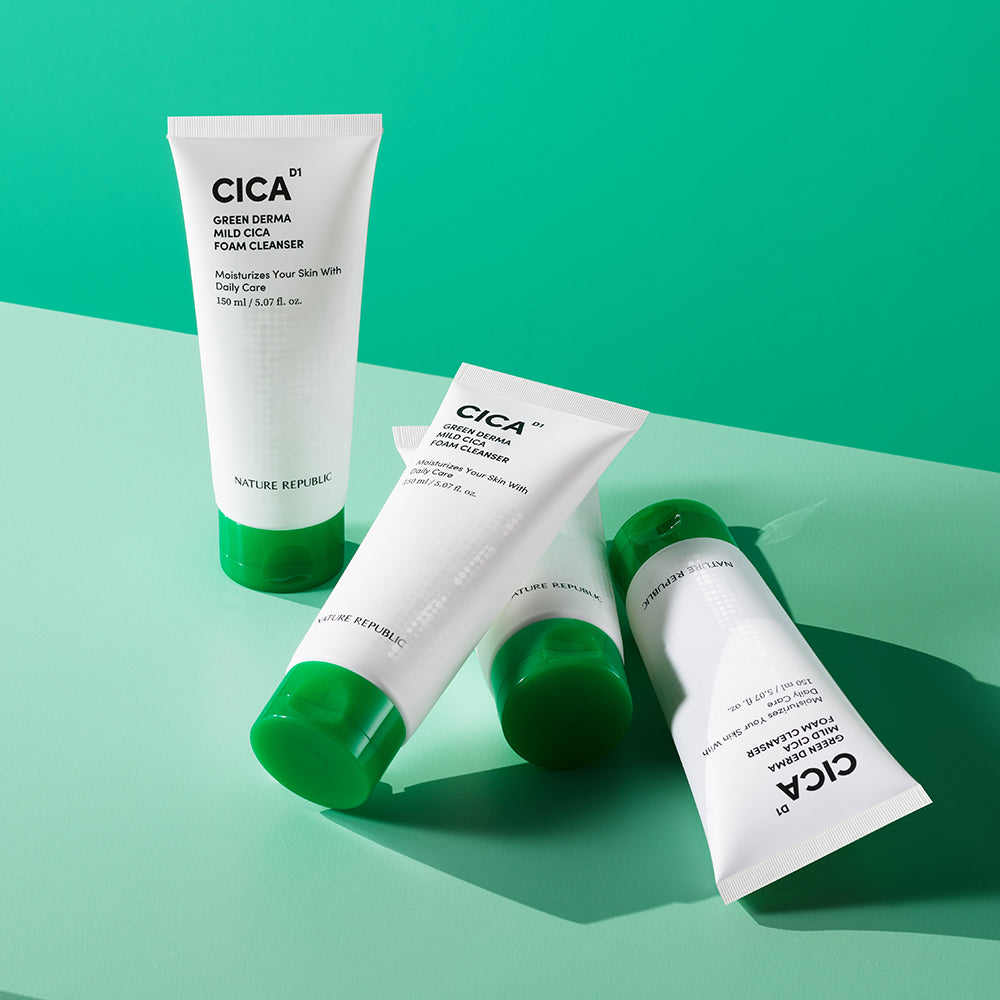 [Nature Republic] Green Derma Mild Cica Foam Cleansing