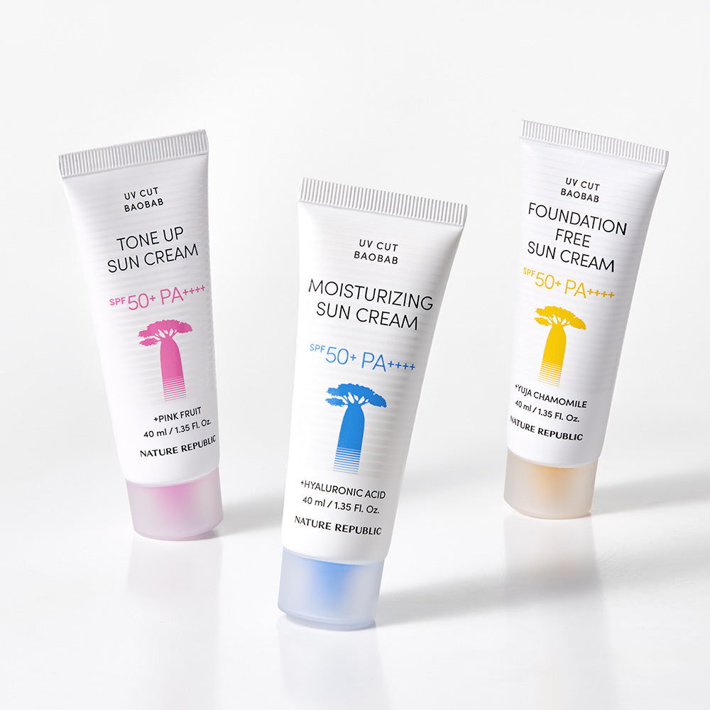 [ネイチャーリパブリック] UVカットバオバブモイスチャーサンクリーム SPF50+ PA++++