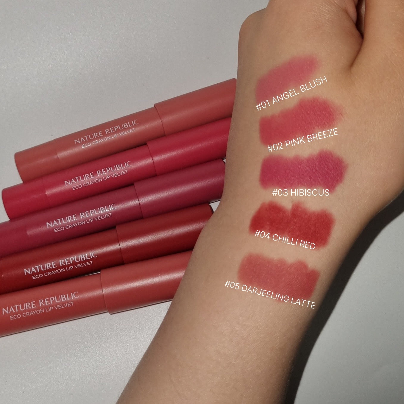 [Nature Republic] By Flower Eco Crayon Lip Velvet