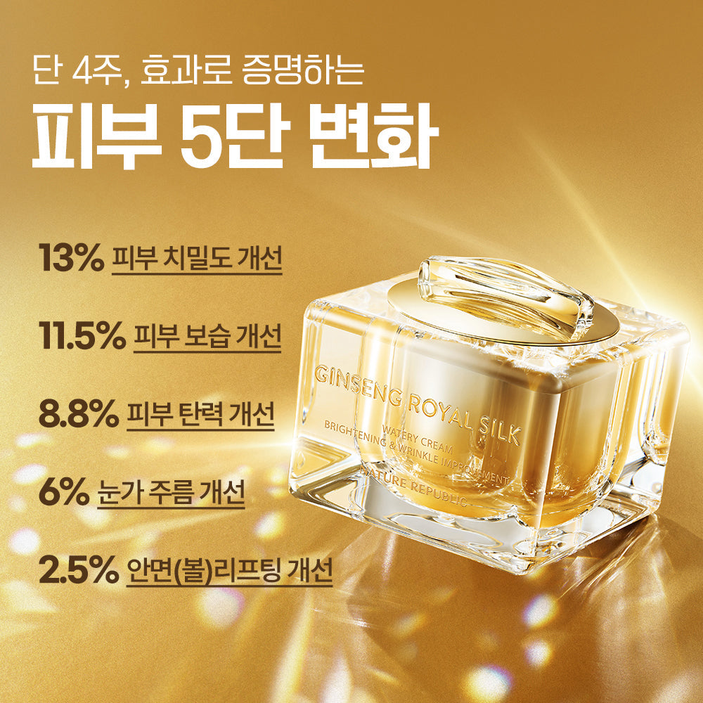[Nature Republic] Ginseng Royal Silk Skincare 3-piece set (+Ginseng