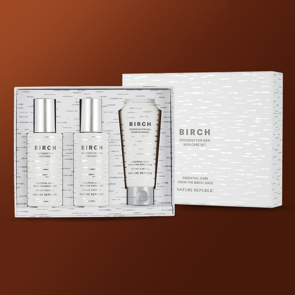 [Nature Republic] Birch Intensive for Men Skin Care Set (+ 12ml
