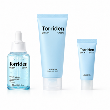 Torriden Dive-In Hydration Duo Set product set on white background